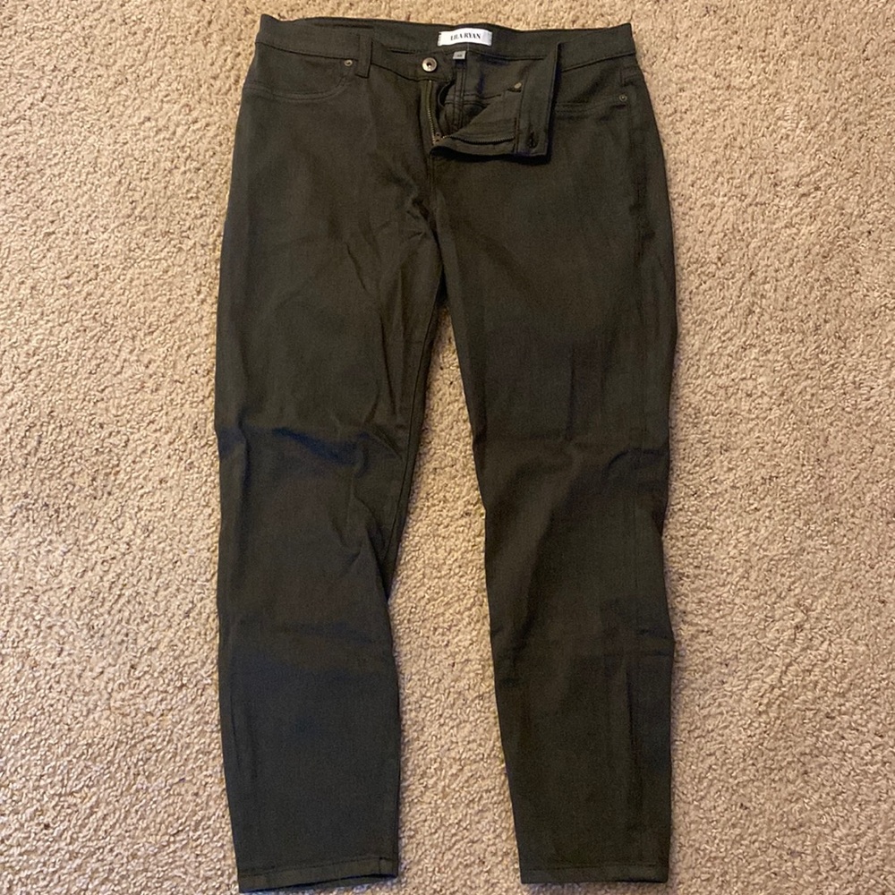 Dark Green/grey Lila Ryan jeans- like new